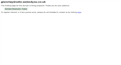 Desktop Screenshot of glanclwydradio.wales4you.co.uk