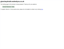 Tablet Screenshot of glanclwydradio.wales4you.co.uk